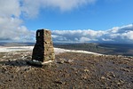 mountain, trig point, summit