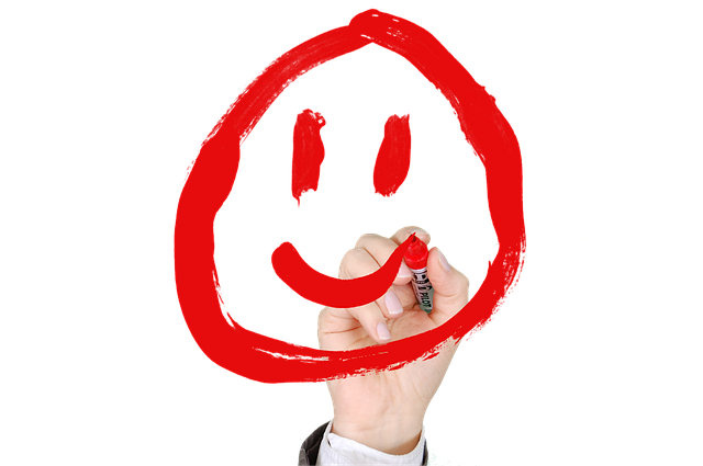 Smiley, Schreiben, Text, Marker, Lachen
