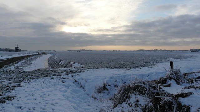 Schnee, Winter, Winterlandschaft, Mühle