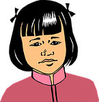 asian, girl, young