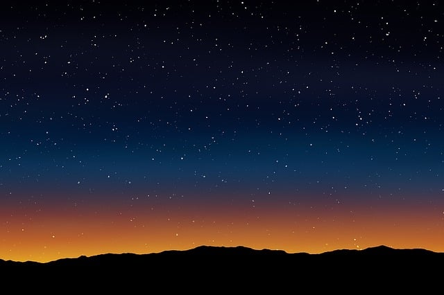 Free stars night nature illustration