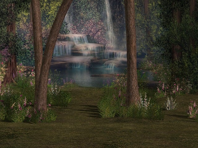 Free background composing water illustration