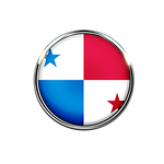 panama, flag, circle
