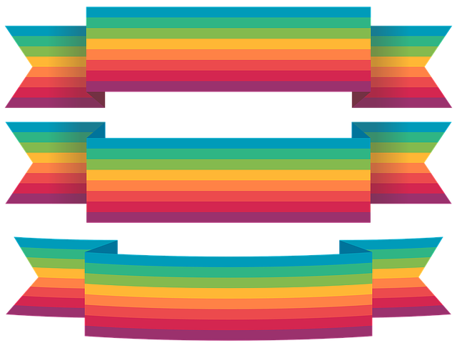 Schleife, Bunt, Regenbogen, Design