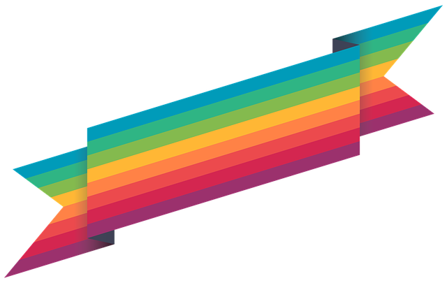 Free ribbon colorful rainbow illustration