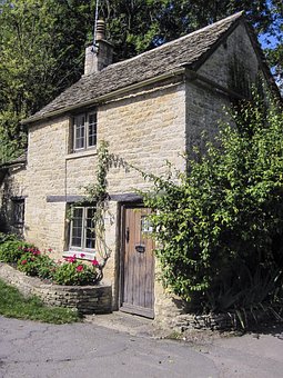 Cottage, Bibury, England, Village Cottage, Bibury, England, Village