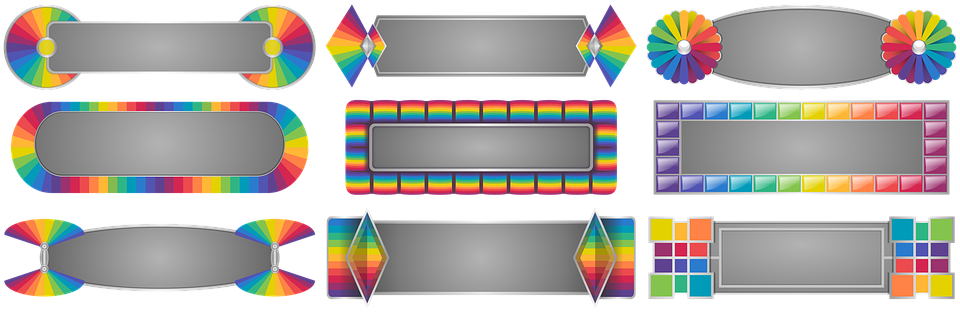banner colorful rainbow free image on pixabay blue rainbow design