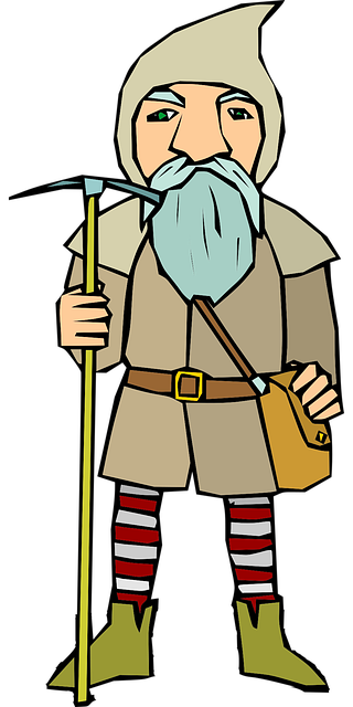 Free gnome fantasy beard illustration