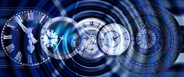 Free clock clock face waves illustration