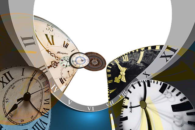 Free clock clock face waves illustration