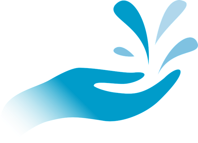 Free hand drops water illustration