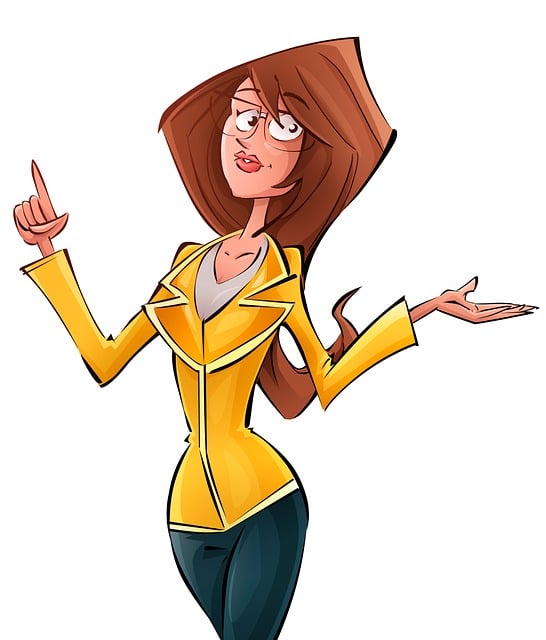 Free attendance woman marketing illustration