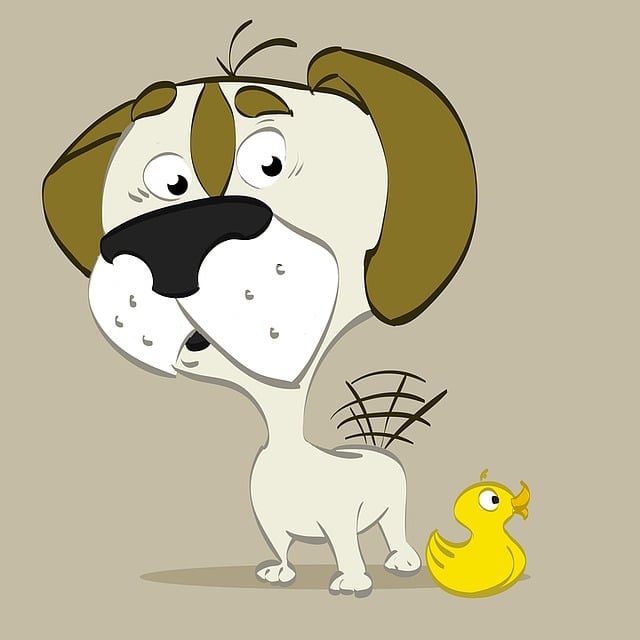 Download free HD stock image of Dog Nature Free dog nature duck illustration