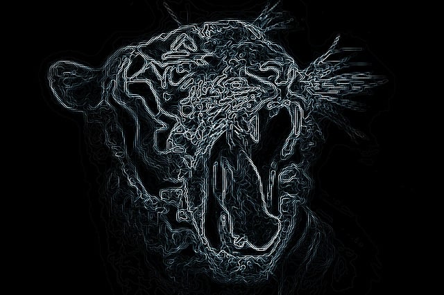 Free tiger scientific fantasy illustration