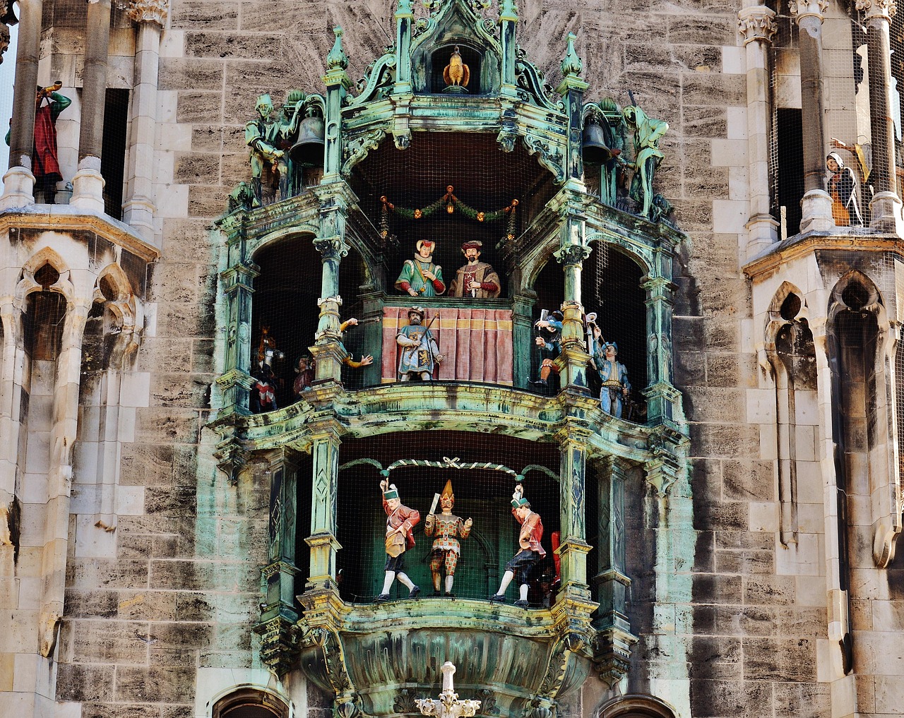 Marienplatz München – Glockenspiel am Neuen Rathaus