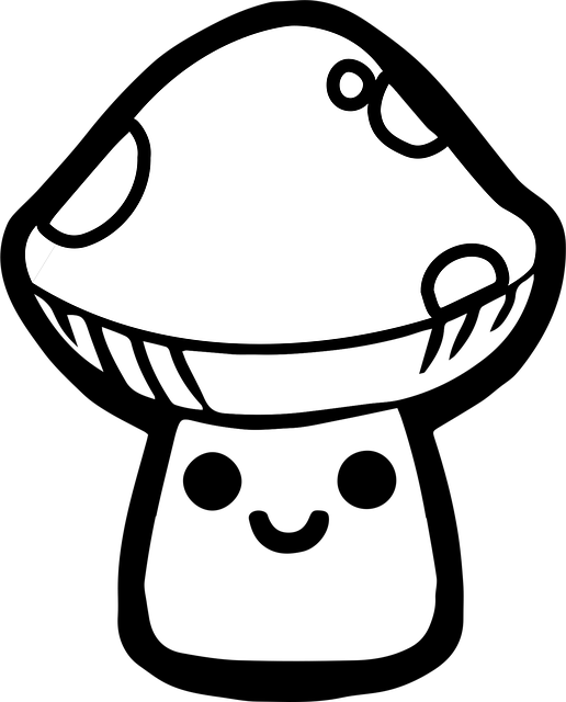 Free mushroom fungus chibi vector