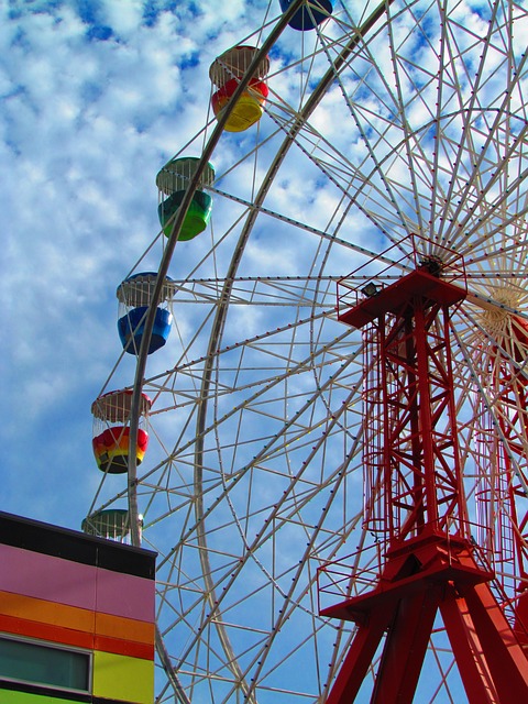 Free Ferris Wheel Clouds photo and picture