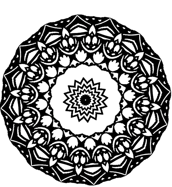 Free mandala art kaleidoscope illustration