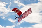 skydiver, airshow, canadian
