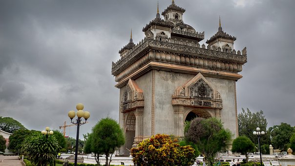 Patuxai, Laos, Vientiane, Monumento