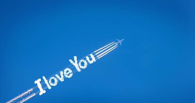 Free contrails route love illustration