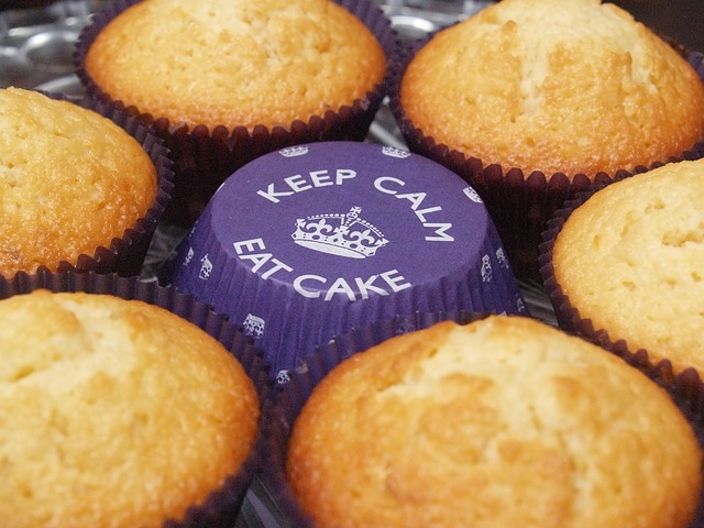 Free Keep Calm Eat Cake Muffin Cupcake photo and picture