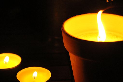 Kerzen, Licht, Flamme, Gelb, Abend