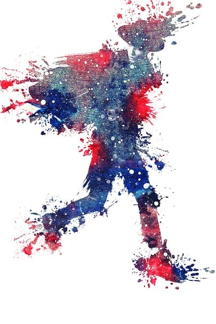 Free splash ink men's fashion illustration