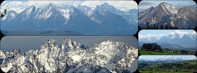 Free collage mountains tatry illustration