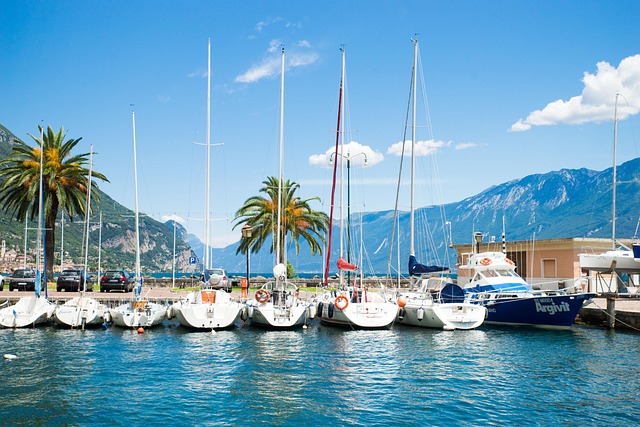 Garda, Voda, Itálie, Dovolená, Přístav