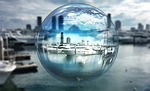 marina, gold, soap bubble