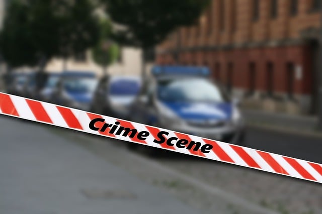 Free police barrier crime scene illustration