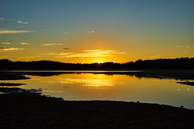 Free Lake Sunset photo and picture