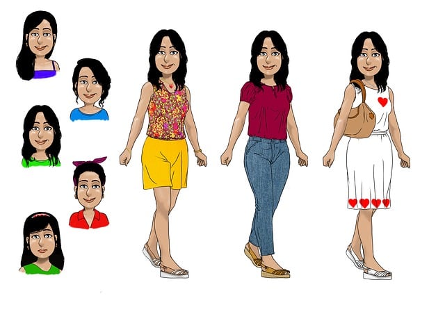 Free Woman Character illustration and picture