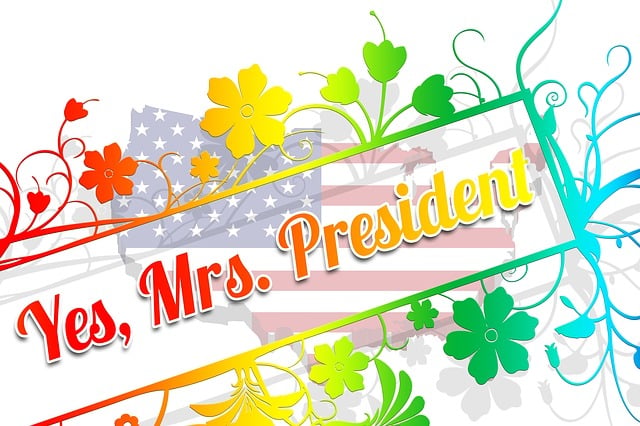 Free woman president clinton illustration