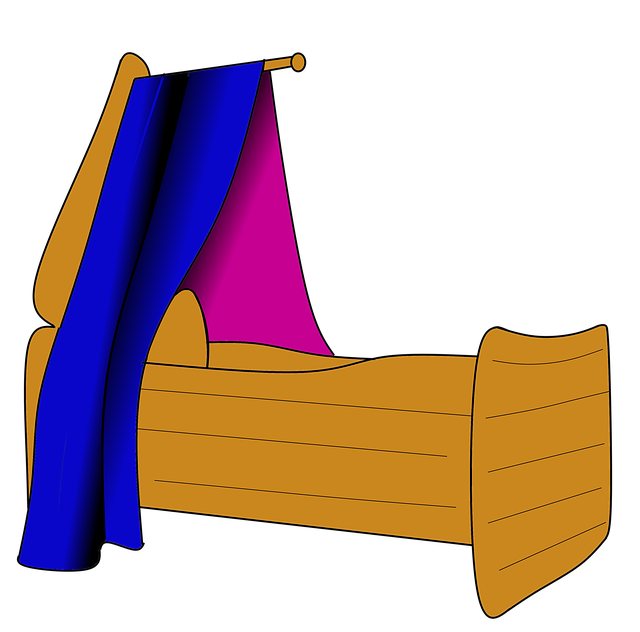 Free cradle cot infant illustration