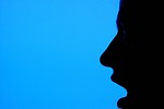 women's, silhouette, profile