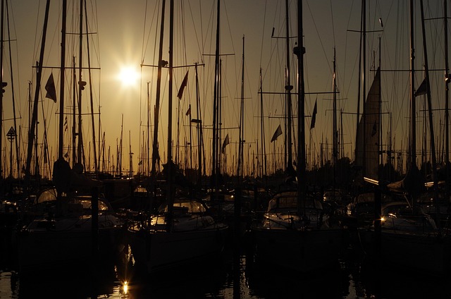 Zeil, Haven, Zonsondergang, Boot