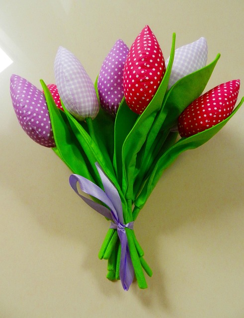 Free Woman Tulips photo and picture