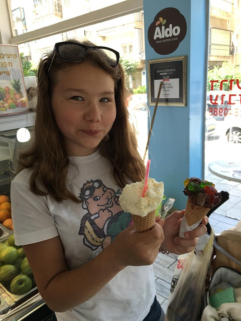 Free Girl Ice Cream photo and picture
