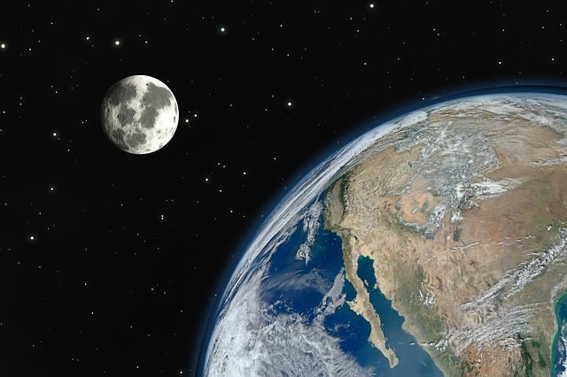Free earth globe moon illustration