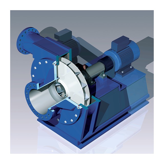 Free compressor turbo fan illustration