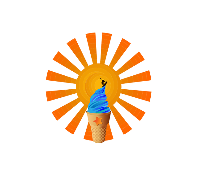 Free ice cream nature ice cream shop illustration