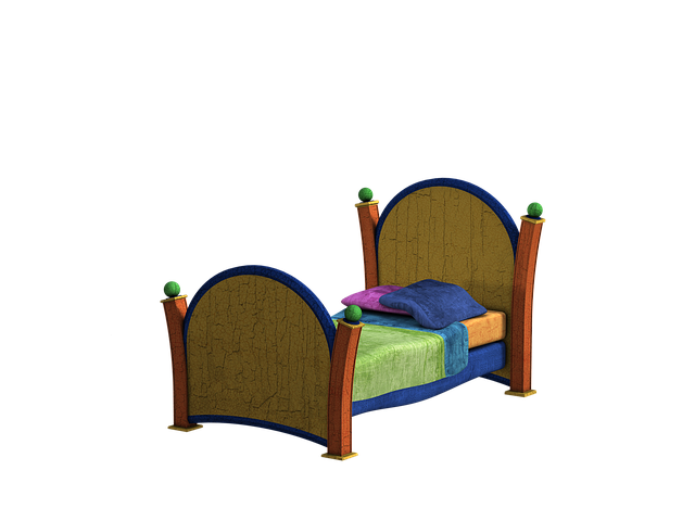 Free bed pillow deck illustration