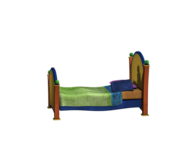 Free bed pillow deck illustration