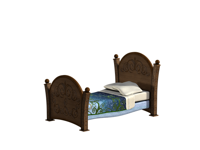 Free bed pillow deck illustration