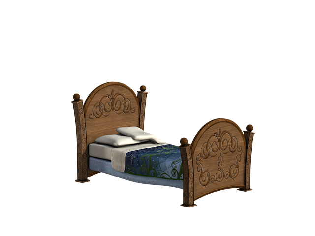 Free bed pillow deck illustration