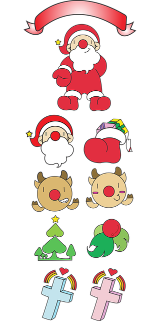 Free christmas santa nature vector