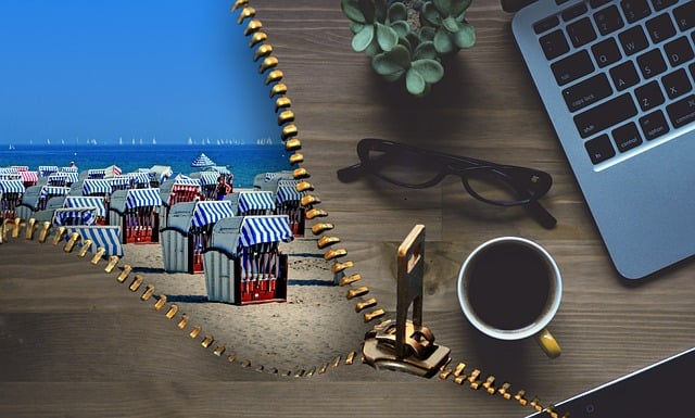 Free office work vacations illustration