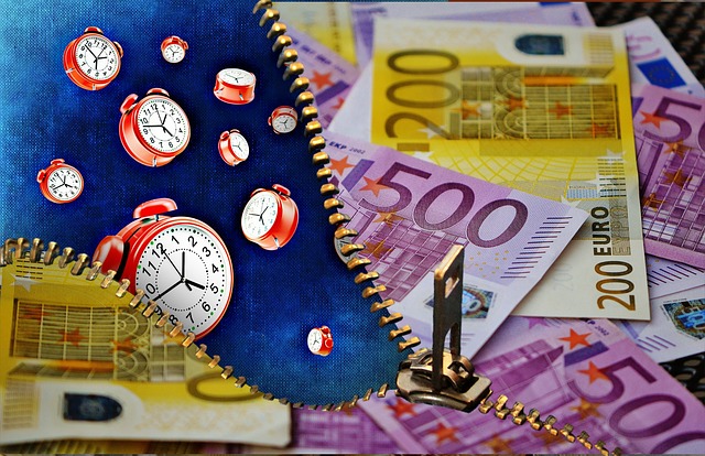 Free time is money currency euro illustration